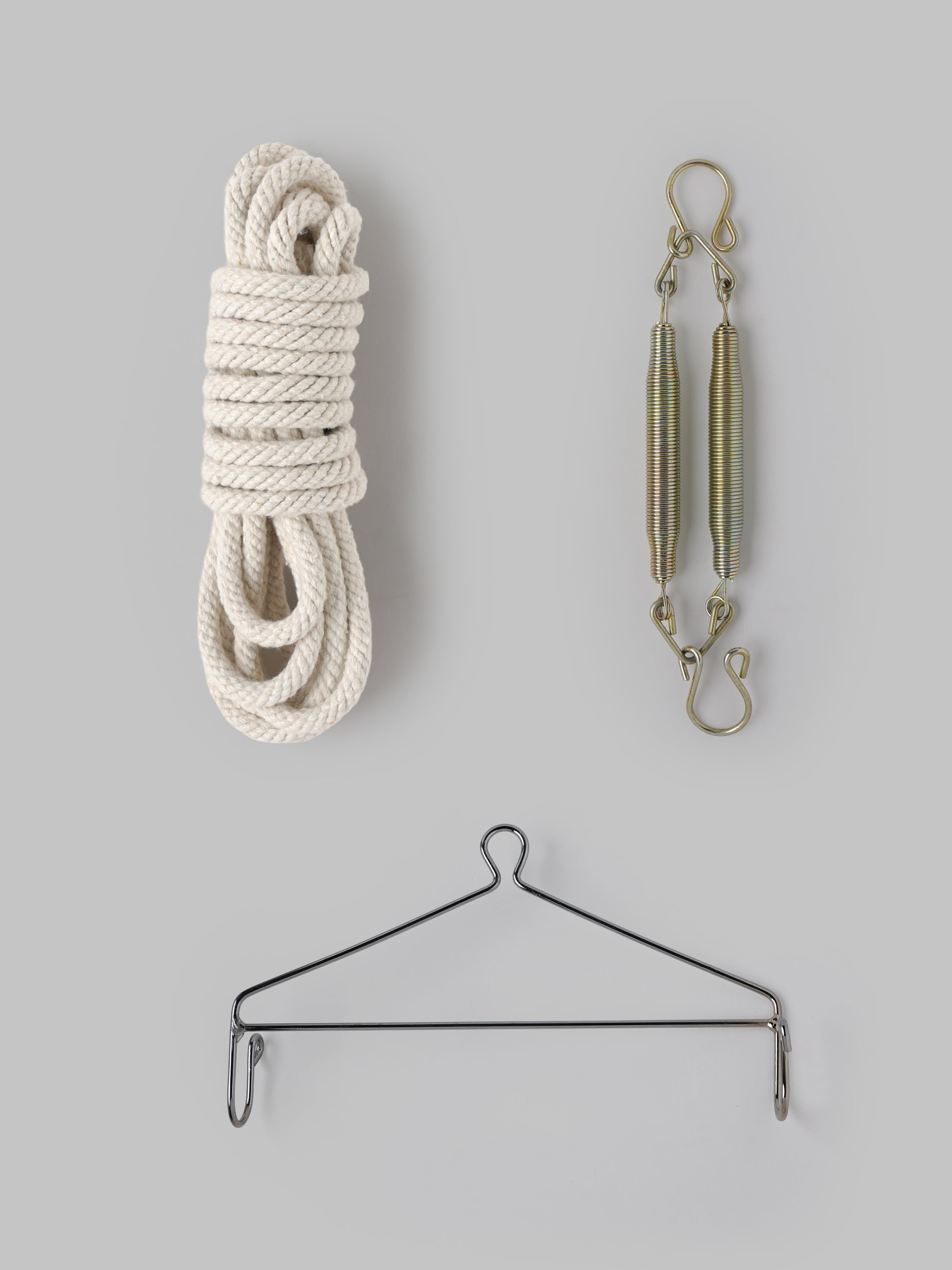 Popees Baby Cradle Set with Net, Cloth, Rope & Spring | Newborn Hanging Cradle Kit