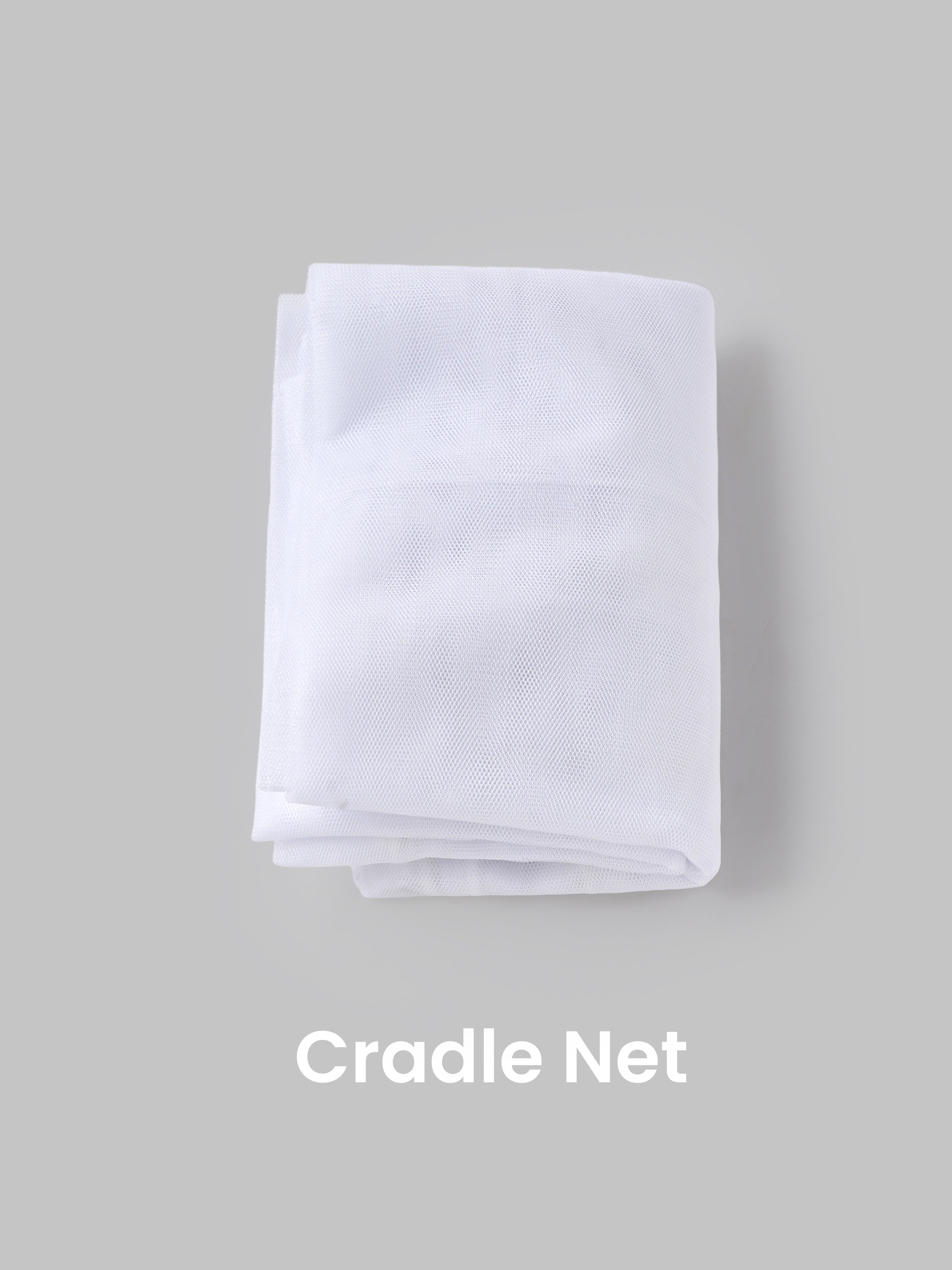 Popees Baby Cradle Set with Net, Cloth, Rope & Spring | Newborn Hanging Cradle Kit