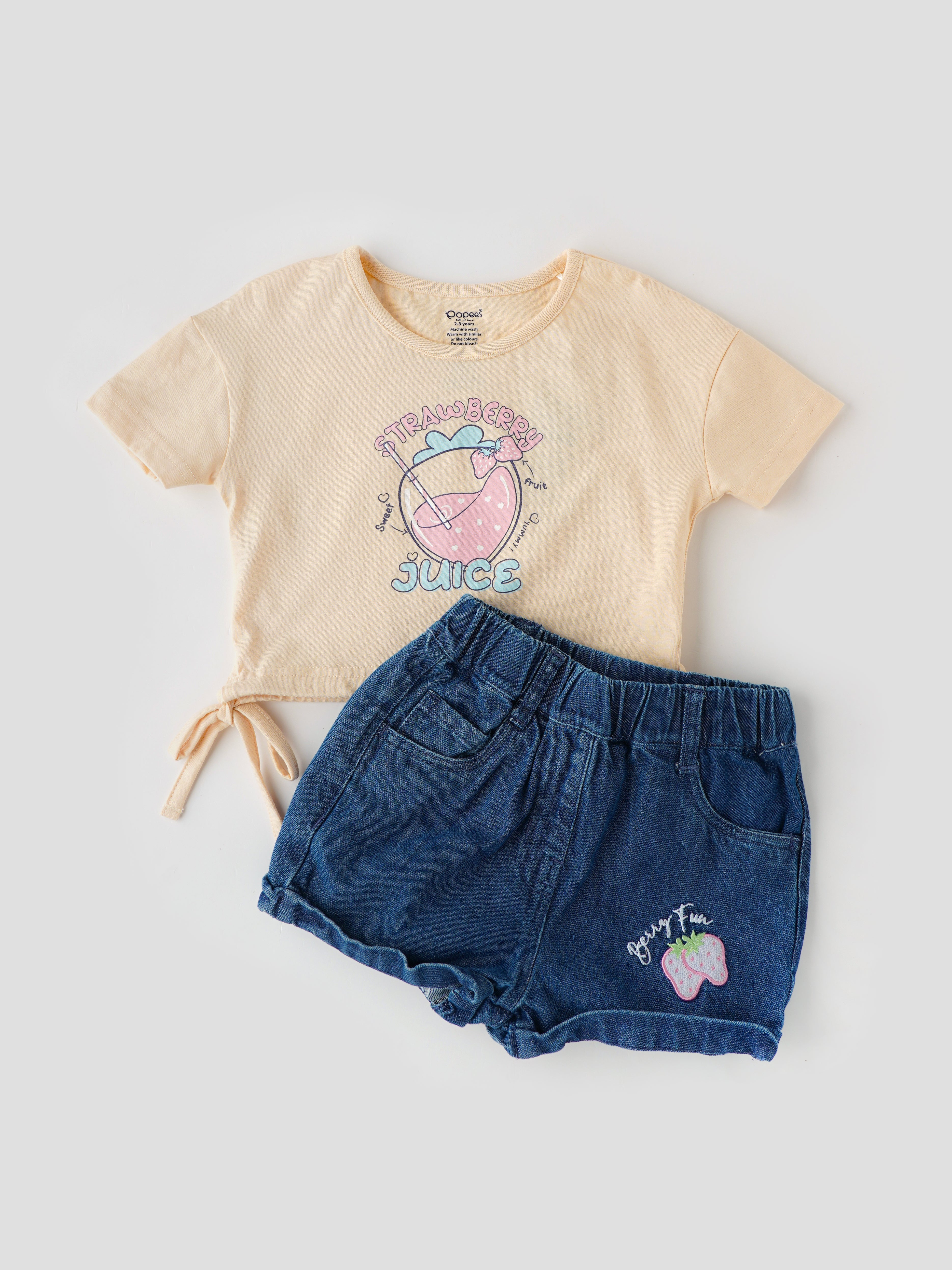 Popees Stylish Co-ord Set (1–8 Years) Perfect Outfit for Little Girls