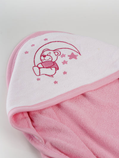 Comfy & Soft Hooded Wrapping Towel for Babies