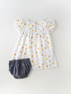 Trendy & Skin-friendly Dress & Bloomer Set for Girls