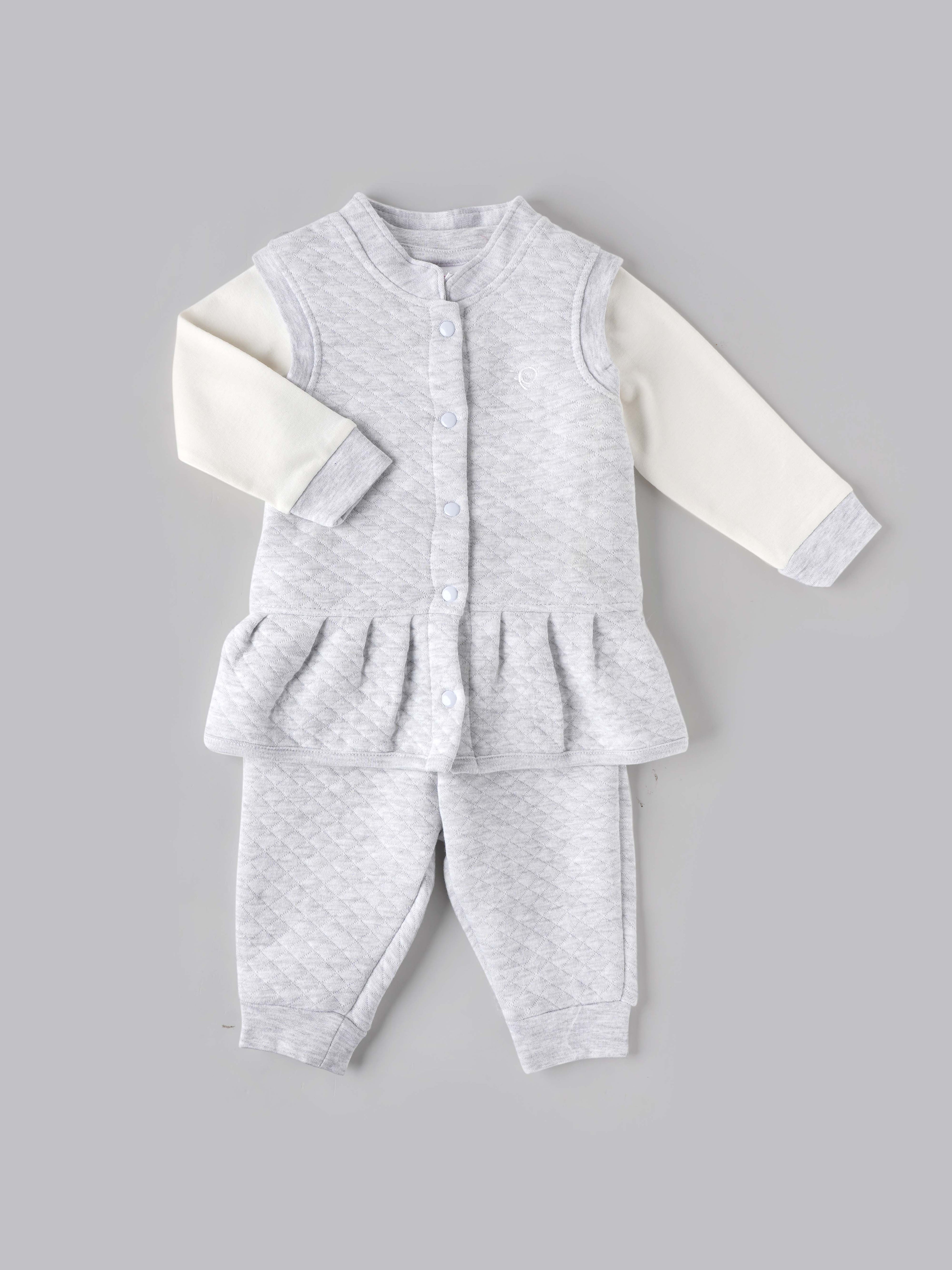 Popees Stylish & Cozy Fleece Winter Co-ord Set for Girls – Soft, Warm & Comfy
