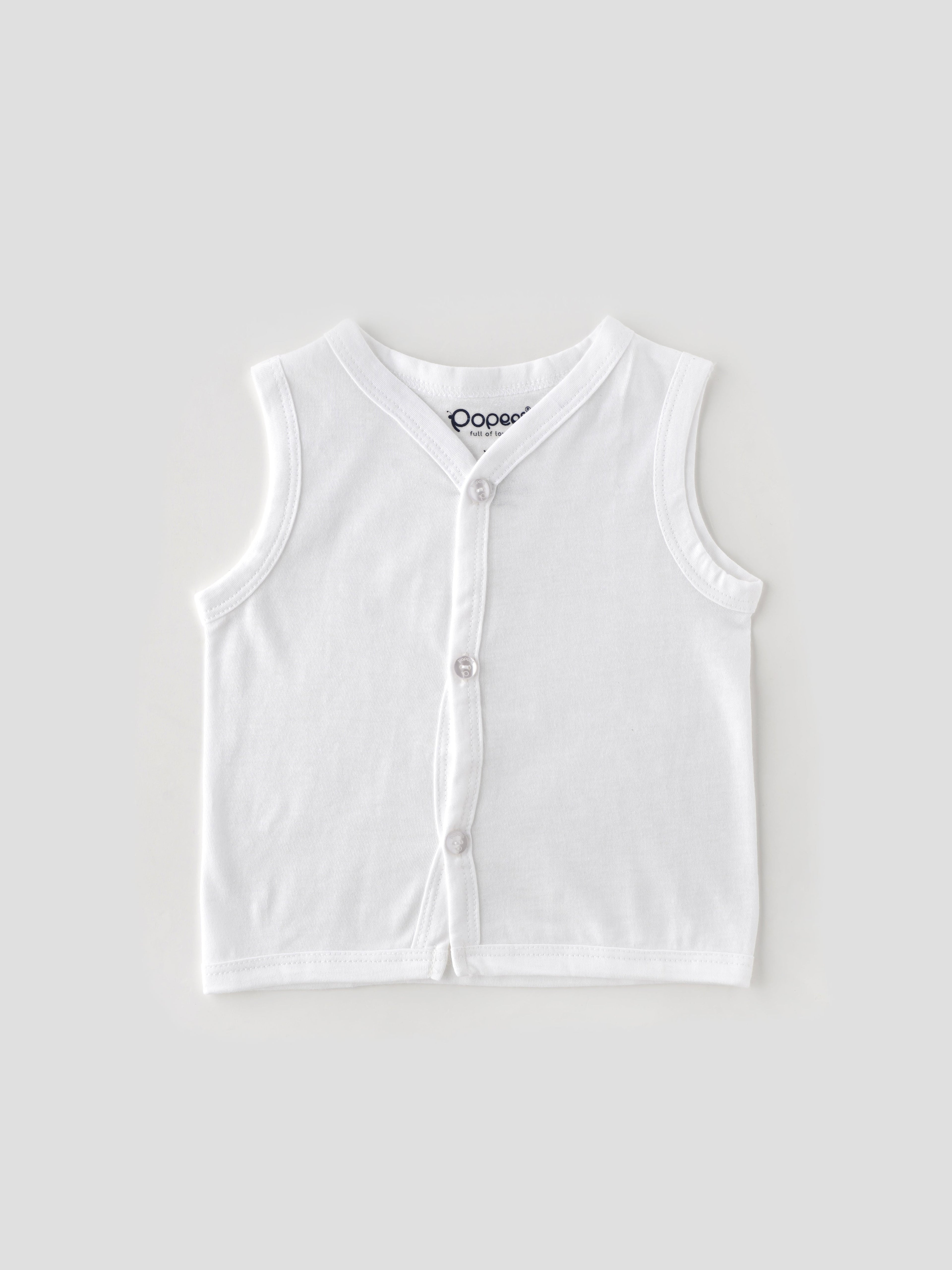 Popees Baby Jhabla – 100% Cotton, Skin-friendly Front Button Tops for Newborns & Infants (Pack of 6)