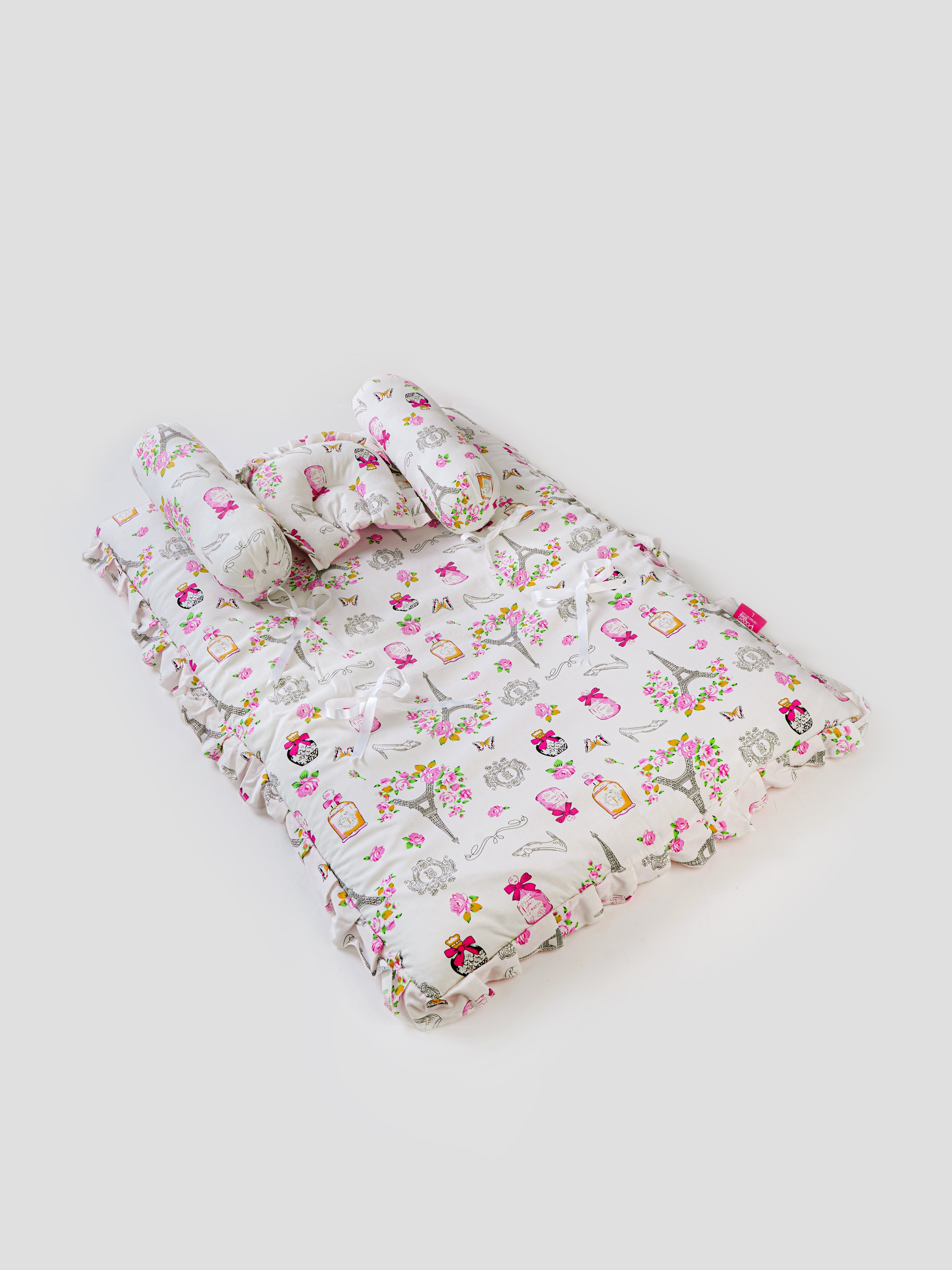 Popees Floral Printed & Soft Mattress for Babies (color and design may vary depending on availability)