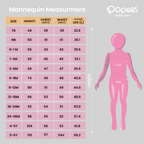 Popees Faded Blue Jeans with Frill Bottom (1–8 Years) for Girls