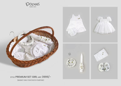 Premium Baptism Set for Girls (Without Basket)