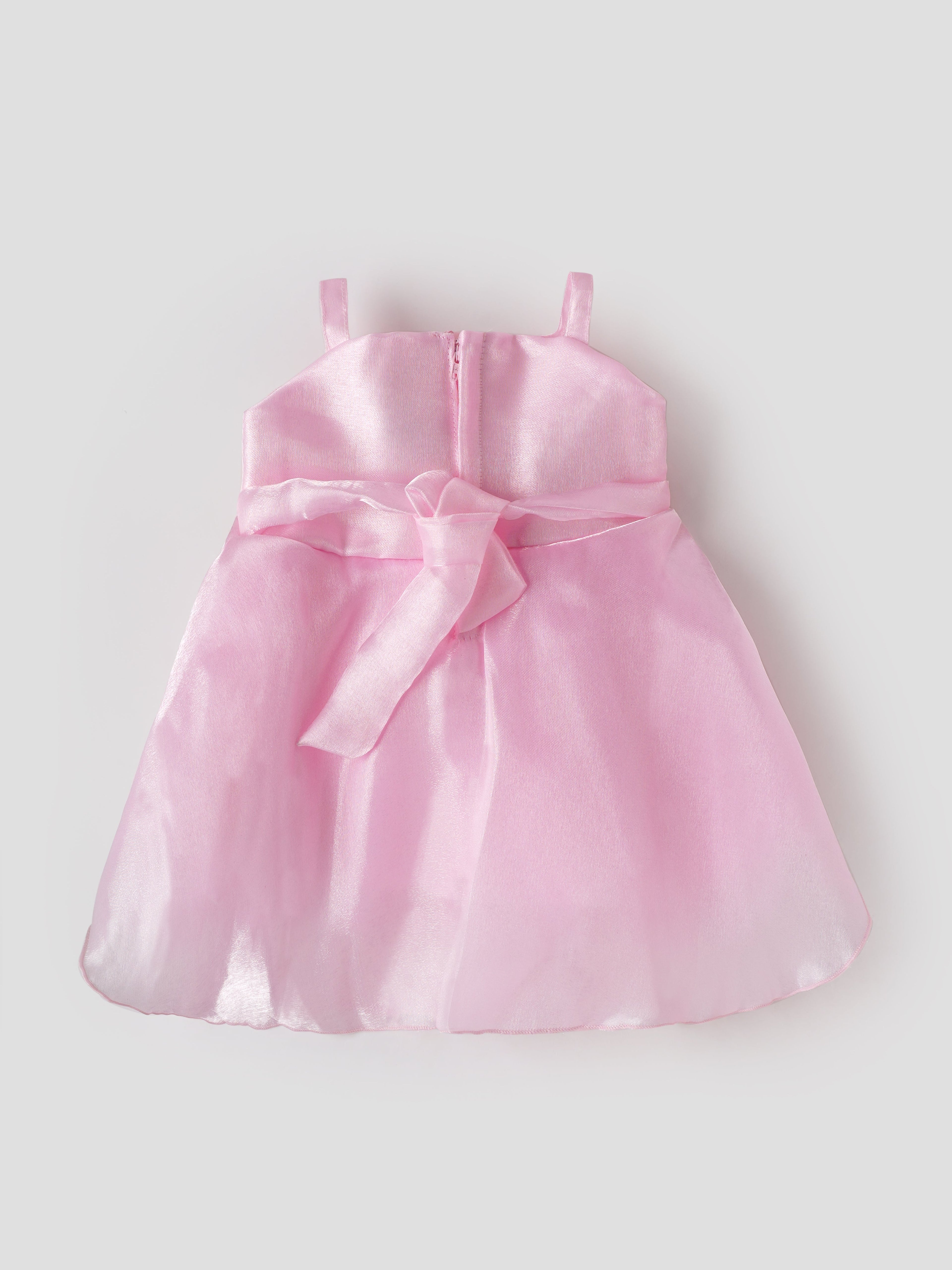 Popees Elegant Rosette Party Wear Dress Set (6-12 Months) for Baby Girls