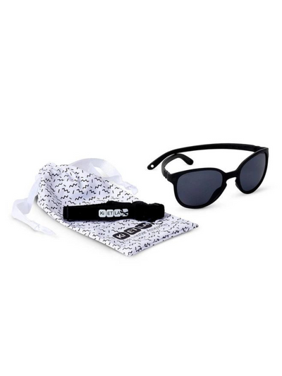 KIETLA Kids Black Wazz UV Protection Wayfarer Kids Sunglasses