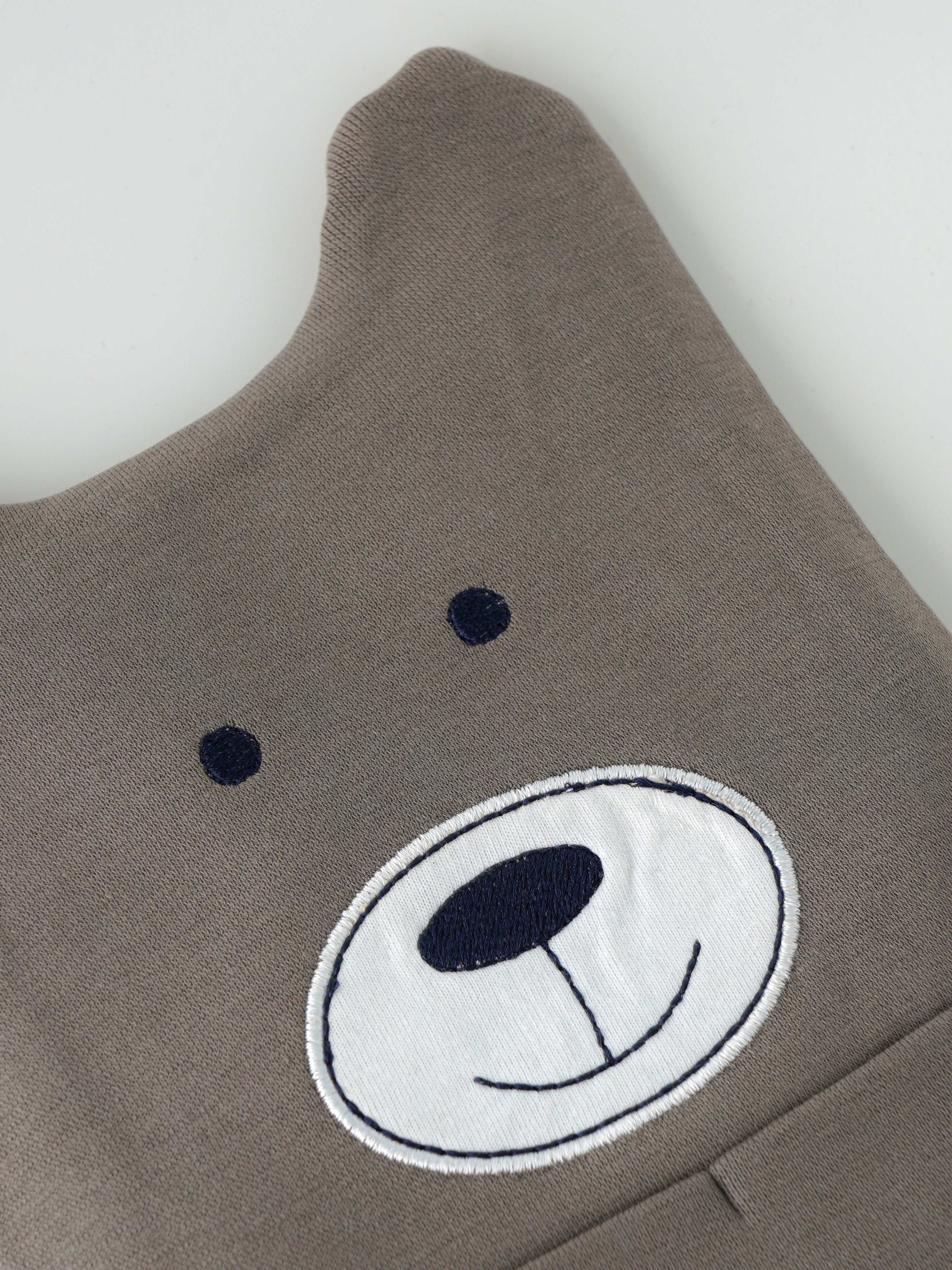 Popees Adorable Bear Face Winter Cap for Babies – Soft Fleece, Warm & Cozy Hat for Babies