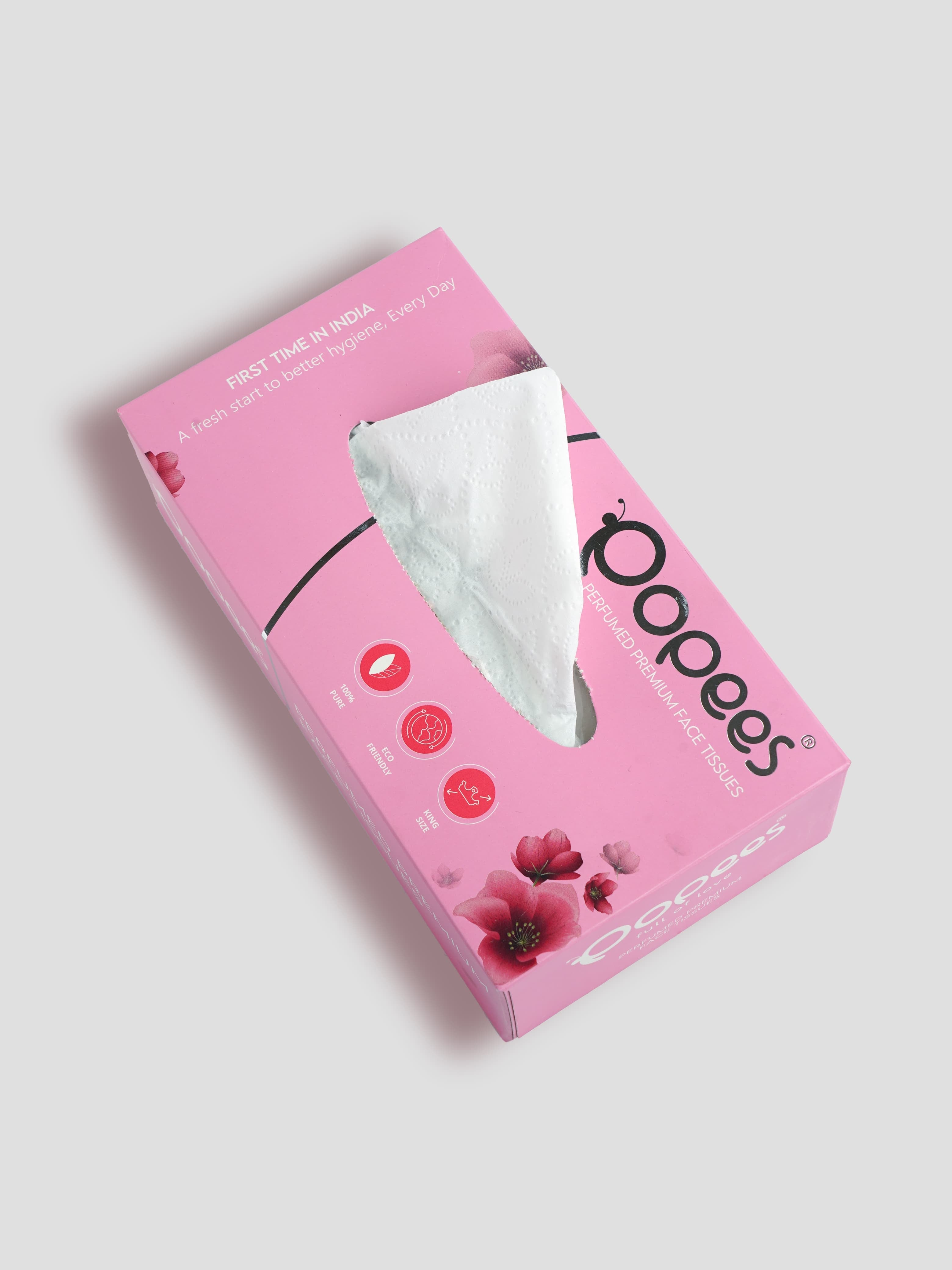 Popees Perfumed Premium face Tissue - 2 Ply 100 Pulls