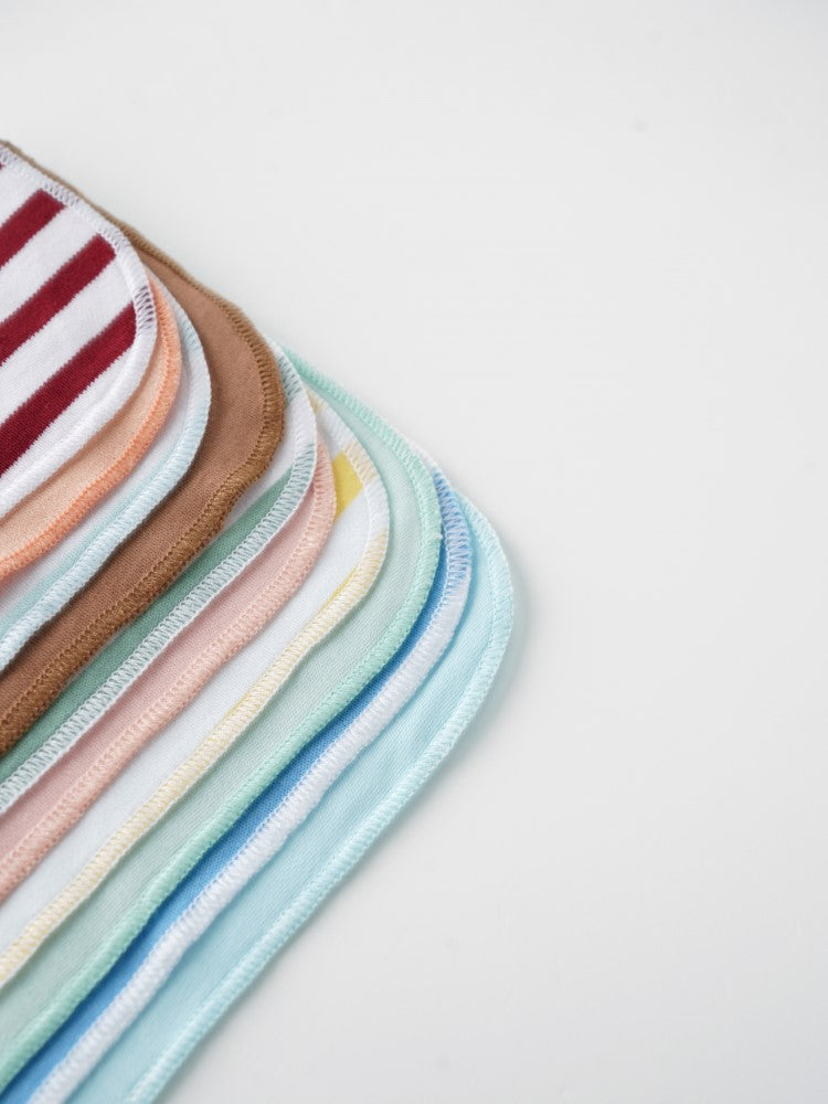 Popees Colorful and Striped Napkins Set for Babies