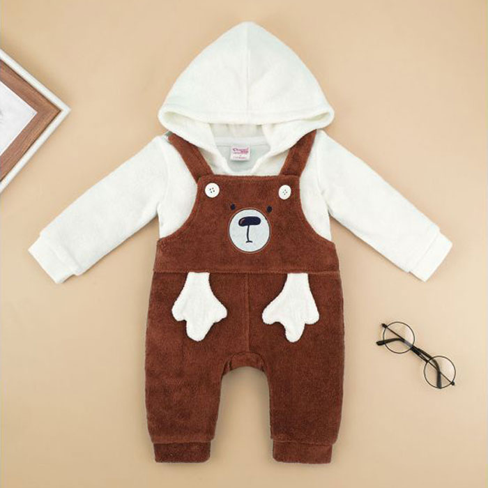 Baby Boy Party Wear Set - Brown - 6-12 Months - Clothonics