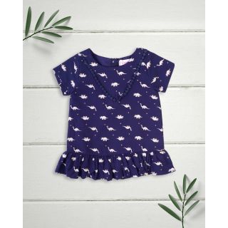 Dinosaurs Printed Top for Baby Girl|001A BF-G-DR-651