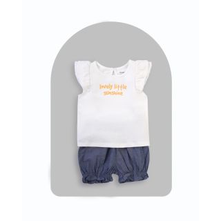 Printed Top and Shorts for Baby Girls | 002A BF-G-TB-572