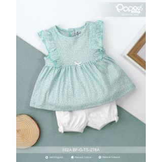 Pretty Light Green Top and Short for Baby Girl|002A BF-G-TS-278A