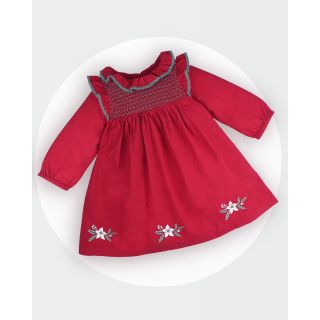 Full Sleeve Cotton Frock For Girls | 002A KF-G-DR-456