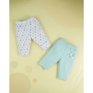 Organic Cotton Pants For Just Born Baby Boys-2 in 1
