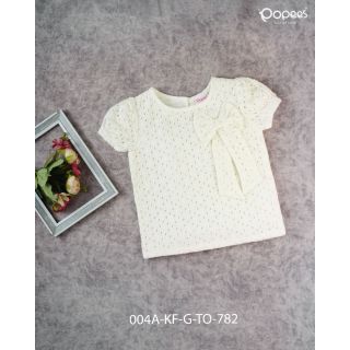 Lovely Top With Attached Bow For Baby Girls|004A-KF-G-TO-782