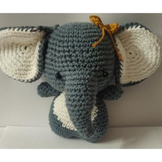 Crochet Elephant Handmade Soft Toys - 100% Cotton Knitted for Babies