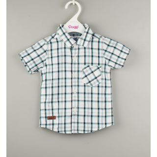 001 BF-B-SH-470 Half Sleeve Shirts for Boys - WHITE CHECK