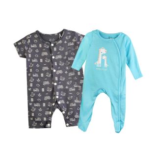 Romper & Sleep suit For Baby |001A JB-G-SL-765 & 002A JB-B-R0-07|BLUE & GREY