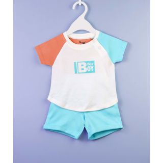 Multicolor T-Shirt With Shorts For Baby Boys | 004A-JB-B-TB-33