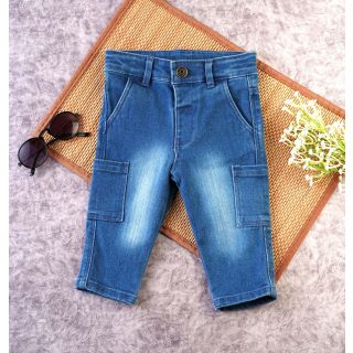 Denim Blue Jeans with side pockets|003A BF-B-DP-58