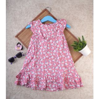 Floral printed Frock for Baby Girl |001A KFG-DR-683