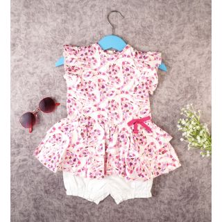Adorable Baby Girls Frock with Shorts | TH323-JN-022