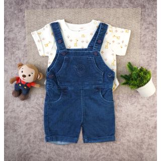 Printed Dungaree For Baby Boys | 002A BF-B-DU-161A