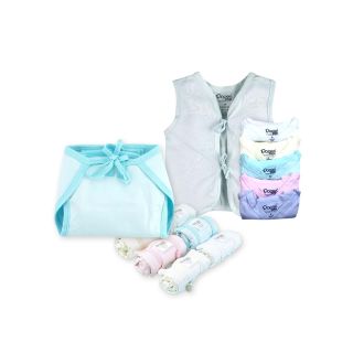 Jhabla Front Knot (Multi-Color) and Nappies Combo - Set of 6 - 0-1 M