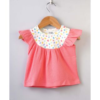 Yoke Pattern Top For Baby Girls | 004A-IF-G-TO-391