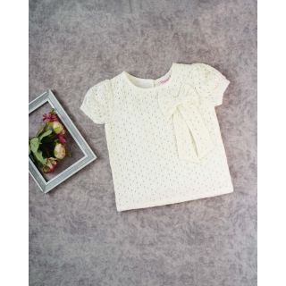 Lovely Top With Attached Bow For Baby Girls|004A-KF-G-TO-782