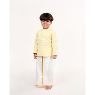 Traditional Dhoti & Shirt For Baby Boys (24-36 M) I Ethnic Wear