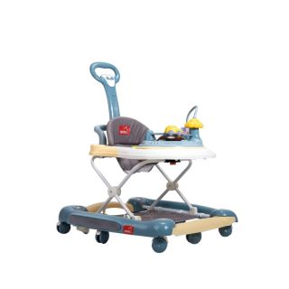 apple baby Walker, 3 Level Adjustable Height, Toy Bar with Light & Music, Detachable Cushioned Seat, Lock for Adjustable Height, Multi Functional, Rocking Walker 0-3 Year | BW 129