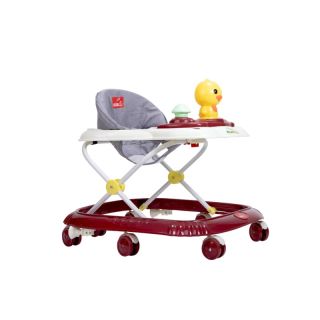 apple baby Walker, 3 Level Adjustable Height, Toy Bar with Light & Music, Detachable Cushioned Seat, Lock for Adjustable Height, Multi Functional, Rocking Walker 0-3 Year | BW131