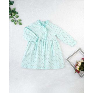 Polka Dot Full Sleeve Frock for Girls |004A-IFG-DR-603