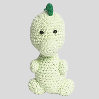Crochet Dino Handmade Soft Toys - 100% Cotton Knitted for Babies