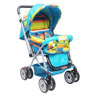 R for Rabbit Lollipop Lite Colorful Stroller & Pram Stylish Easy Foldable & Carry, 3 Position Recline, Reversible Handle, Kids of 0 to 3 Years (Multi Color)