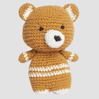 Crochet Teddy bear Handmade Soft Toys - 100% Cotton Knitted for Babies