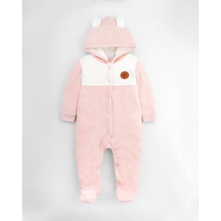 Barza Full Sleeve Sleepsuit for Baby Girl | Winter Collection | Crystal Rose