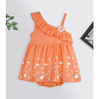 Juliet Frock and Panties for Girls -CANTALOUPE 