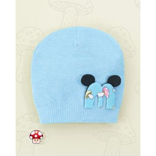 Mushroom Printed Cap for Unisex -Blue| Winter Caps