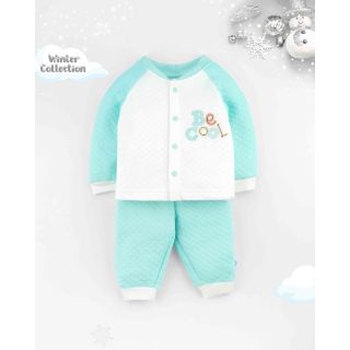 Casey Full Sleeve Top and Pants for Baby Boys | Winter Collection | Yucca Green