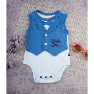 Sleeveless Bodysuit With Bow For New Born | KABELO
