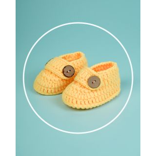  Beautiful Shoes For Babies - (0-3 Months) -Yellow
