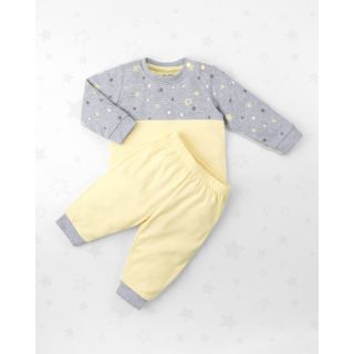 Gonzalo Full Sleeve Cotton Top and Pants for Baby Boy - Sunshine