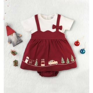Pinafore Frock With Panties For Baby Girls Christmas Collections  | HEAVENLY