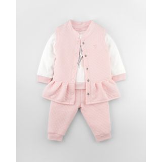  Iashi Full Sleeve Top and Pants with Jacket for Baby Girl | Winter Collection | Crystal Rose