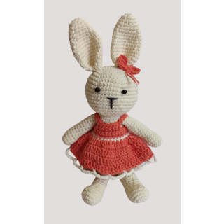 Crochet bunny Handmade Soft Toys - 100% Cotton Knitted for Babies
